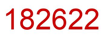 Number 182622 red image