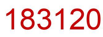 Número 183120 imagen rojo