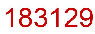 Número 183129 imagen rojo