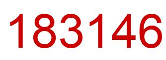 Number 183146 red image