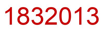 Number 1832013 red image
