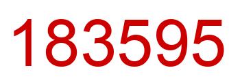 Number 183595 red image