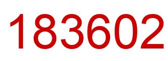 Number 183602 red image