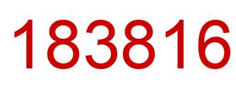 Número 183816 imagen rojo