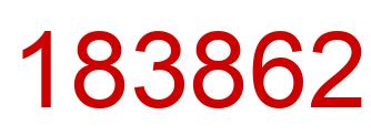 Número 183862 imagen rojo