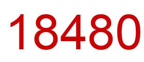 Number 18480 red image