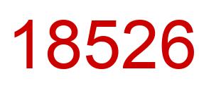 Number 18526 red image