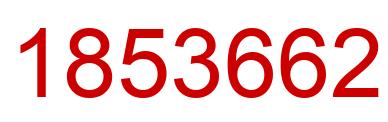 Number 1853662 red image