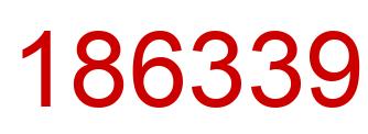 Número 186339 imagen rojo