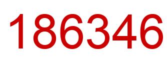 Número 186346 imagen rojo