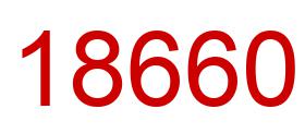 Number 18660 red image