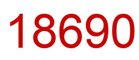 Number 18690 red image