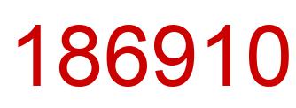Number 186910 red image