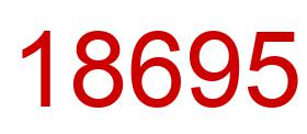 Number 18695 red image