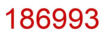 Número 186993 imagen rojo