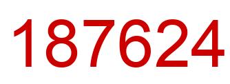 Number 187624 red image