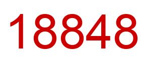Number 18848 red image