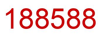 Número 188588 imagen rojo