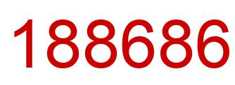 Number 188686 red image