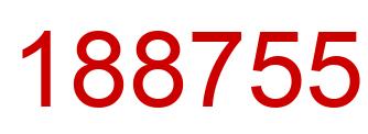 Number 188755 red image