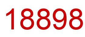 Número 18898 imagen rojo