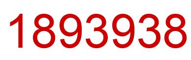 Number 1893938 red image