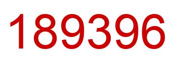 Número 189396 imagen rojo