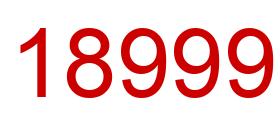 Número 18999 imagen rojo