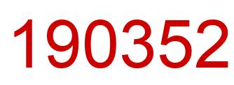Número 190352 imagen rojo