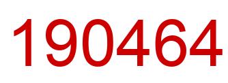 Number 190464 red image