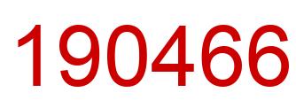 Number 190466 red image