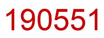 Número 190551 imagen rojo
