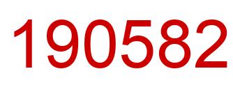 Number 190582 red image