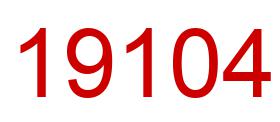 Number 19104 red image