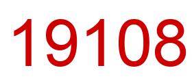 Number 19108 red image