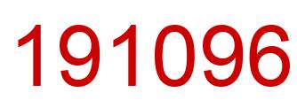 Number 191096 red image