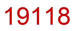 Number 19118 red image