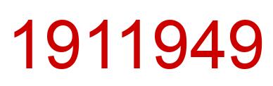 Número 1911949 imagen rojo