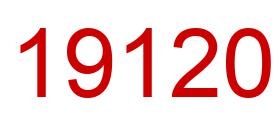 Number 19120 red image