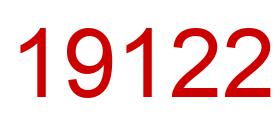 Number 19122 red image