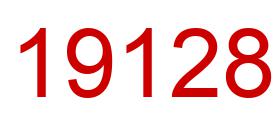 Number 19128 red image