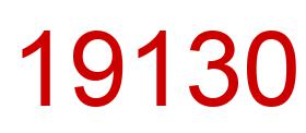 Number 19130 red image