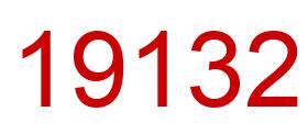 Number 19132 red image