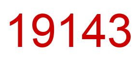 Number 19143 red image