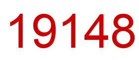 Number 19148 red image