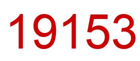 Number 19153 red image