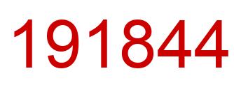 Number 191844 red image