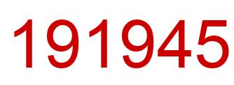 Number 191945 red image