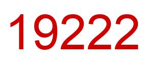 Number 19222 red image