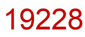 Number 19228 red image